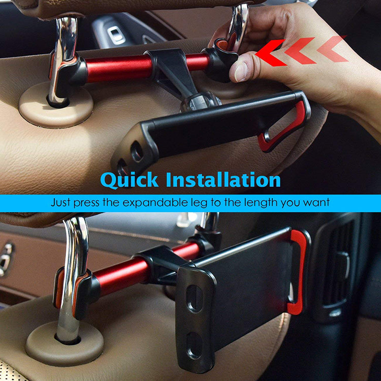 Car Backseat Tablet Headrest Holder for Android and iPad Pro Mini, Cellphones